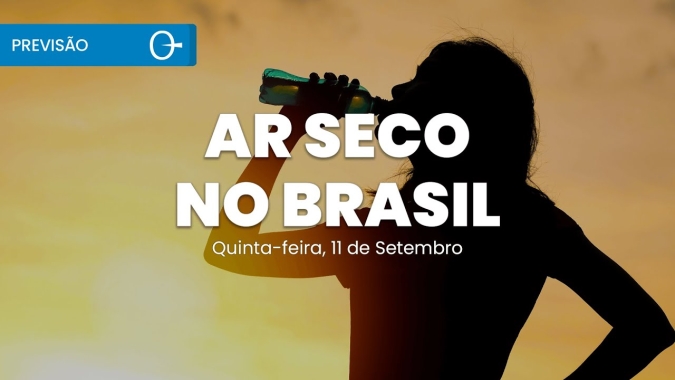 Confira a previsão do tempo para esta Quinta-feira (11) para todo o Brasil