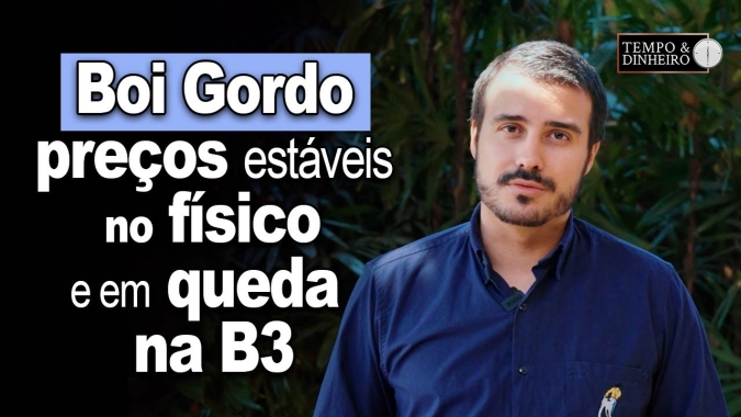 Boi gordo começa semana com preços estáveis no físico e em queda na B3. Felipe Fabri, comenta