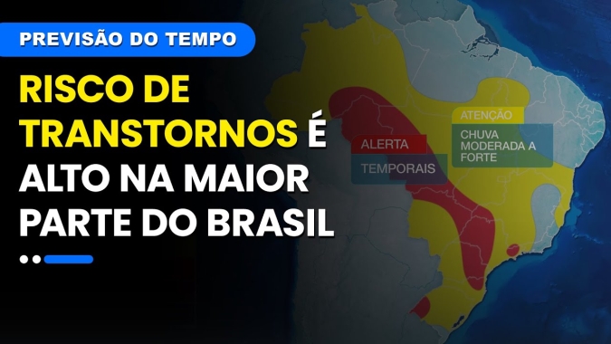 Confira a previsão do tempo para esta quarta-feira (6) para todo o Brasil