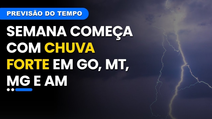Confira a previsão do tempo para está segunda-feira (14) para todo o Brasil