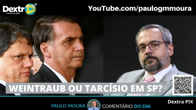 Weintraub ou Tarcísio em SP? Análise por Paulo Moura, cientista político do canal Dextra