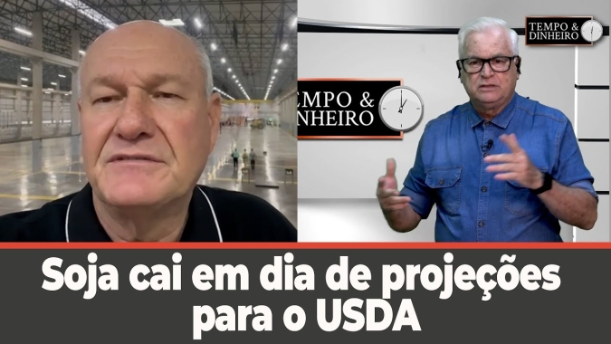 Soja cai em dia de projeções para o USDA