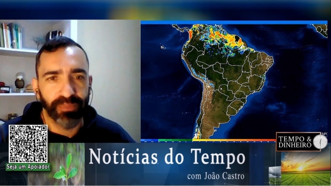Chuvas sobem pelo Uruguai já no início da próxima semana, com nova frente prevista para o dia 17
