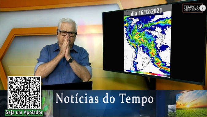 Modelo Cosmo do Inmet mostra chuvas também para o Sul do Brasil neste inicio de semana