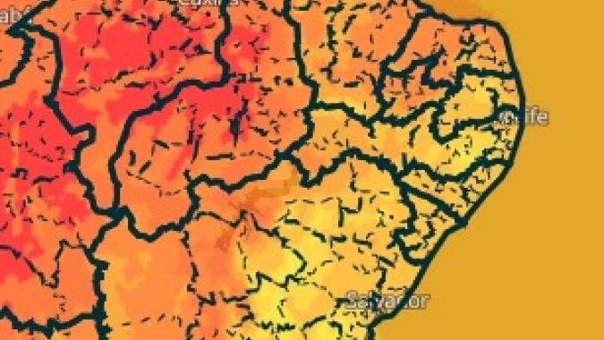 Nordeste entra em alerta para calor extremo e baixa umidade