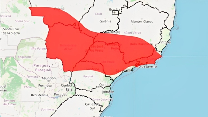 Centro-Oeste, Sudeste e norte do Paraná têm alerta de calor até sábado (11)