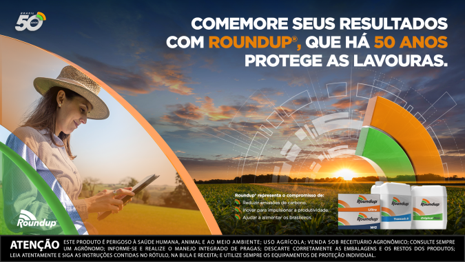 Roundup® completa 50 anos no Brasil e reafirma seu papel no avanço da agricultura; conheça mais dessa história de sucesso