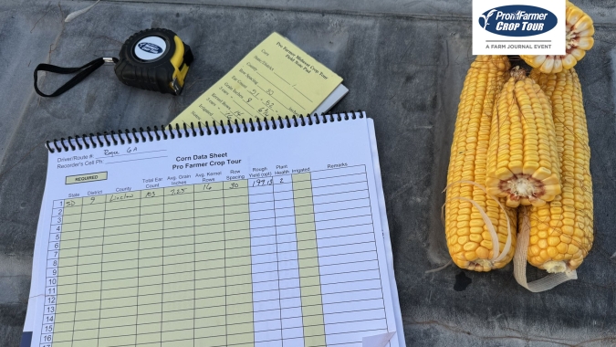 Pro Farmer estima produtividade menor de milho para Ohio e Dakota do Sul no início do crop tour 2024/25