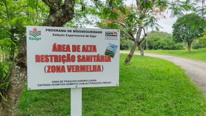 Estação Experimental da Epagri em Itajaí estabelece seu Programa de Biosseguridade