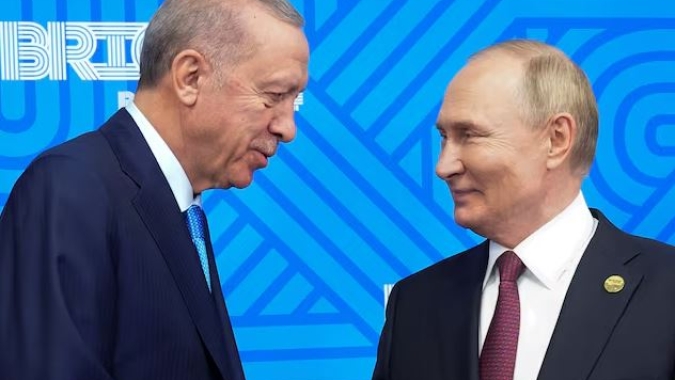 Putin analisará propostas de transporte no Mar Negro de Erdogan, da Turquia