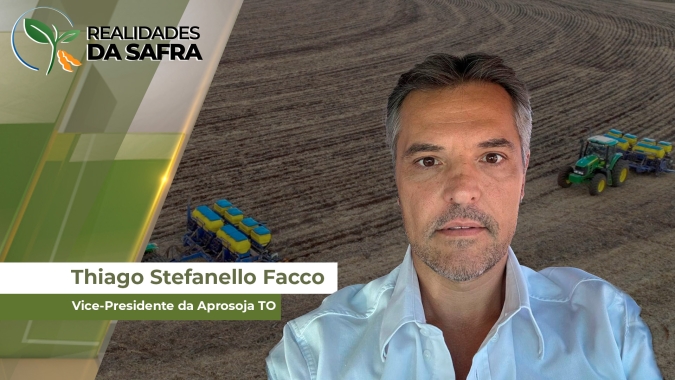 Tocantins chega a 30% da área de soja plantada, ganhando ritmo após chuvas no final de semana