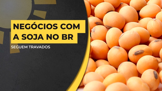 Negócios com a soja seguem travados no Brasil diante da pressão contínua em Chicago