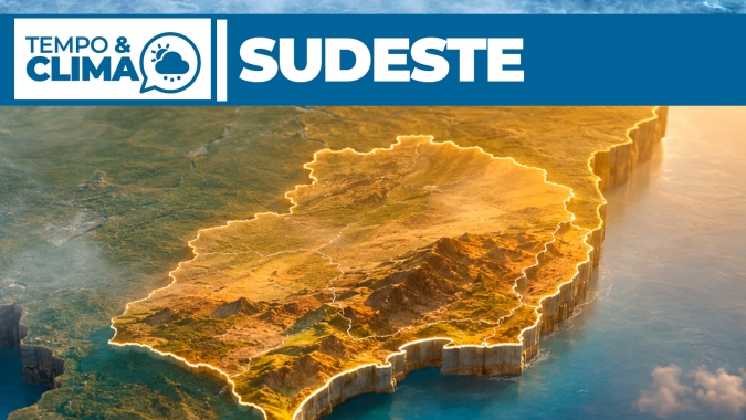 Previsão do tempo para a região Sudeste do Brasil