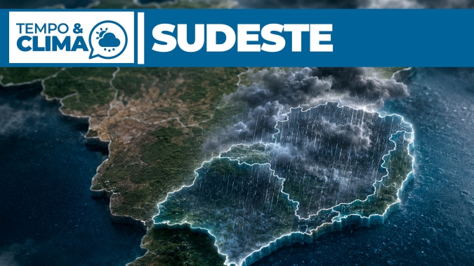 Previsão do tempo para a região Sudeste 10-07-2026