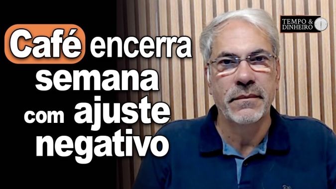 Café encerra semana com ajuste negativo em Londres e em NY