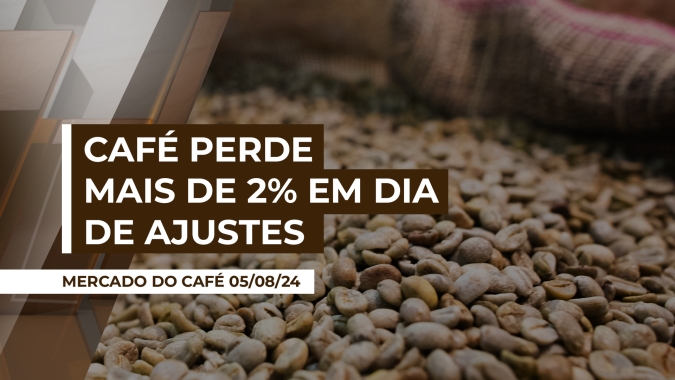Café perde mais de 2% com ajustes, pressão do Brasil e de olho na economia global