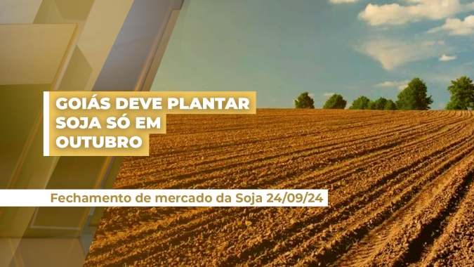 Plantio da soja em Goiás deve ficar apenas para o final de outubro