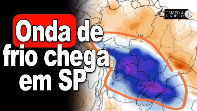 Chuva e frio no Sul: frente fria sobe do Sul para o Sudeste, parte do centro-oeste