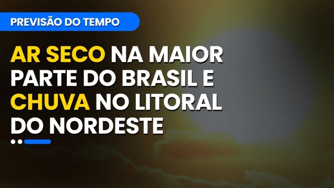 Confira a previsão do tempo para esta quarta-feira (17) para todo o Brasil