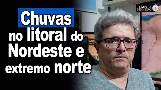 Grande parte do País com tempo seco e frio no Sul, chuvas no litoral do Nordeste e extremo norte