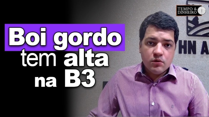 Boi gordo tem alta na B3 de olho nas escalas de abate e no consumo de carne. Hyberville Neto comenta