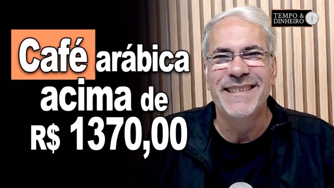Café tem ajustes em NY e Londres com avanço da colheita. Saca do arábica acima de R$1370,00/CEPEA