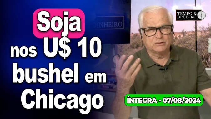 Soja nos US$ 10 bushel em Chicago. Café sobe de olho no clima do Br. Frio intenso com neve e geadas