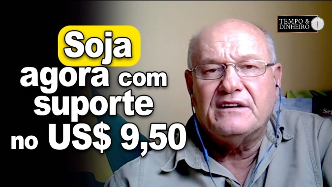 Soja agora com suporte no US$ 9,50, analisa Vlamir Brandalizze
