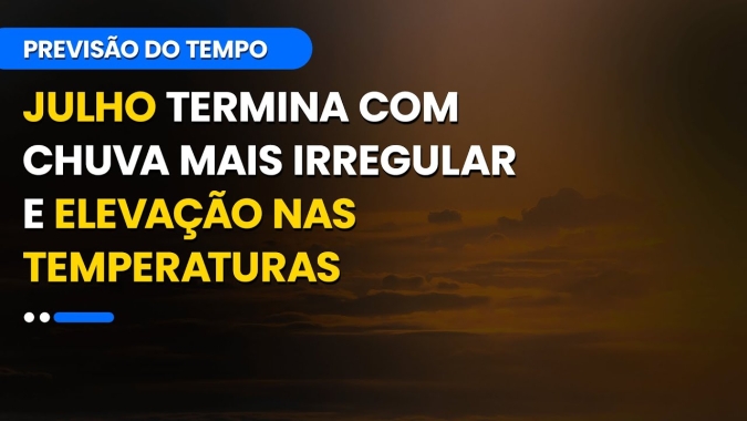Confira a previsão do tempo para esta quarta-feira (31) para todo o Brasil