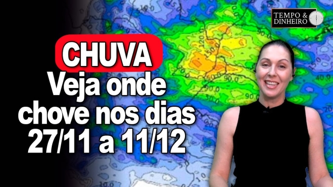 Previsão do tempo mostra muita chuva no Cone Sul, instabilidades no Centro-Oeste e pausa no Nordeste