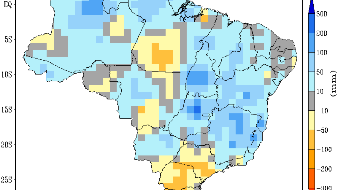 Prognóstico aponta o retorno gradual das chuvas nas regiões Centro-Oeste e Sudeste no início da safra