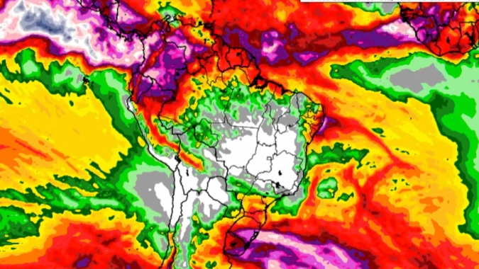Próximos dias com muita chuva no Sul e Nordeste; frio persiste no Sudeste