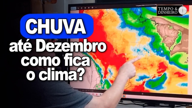 Chuva volta forte ao Sul com avanço em boa parte do País e boas precipitações até dezembro