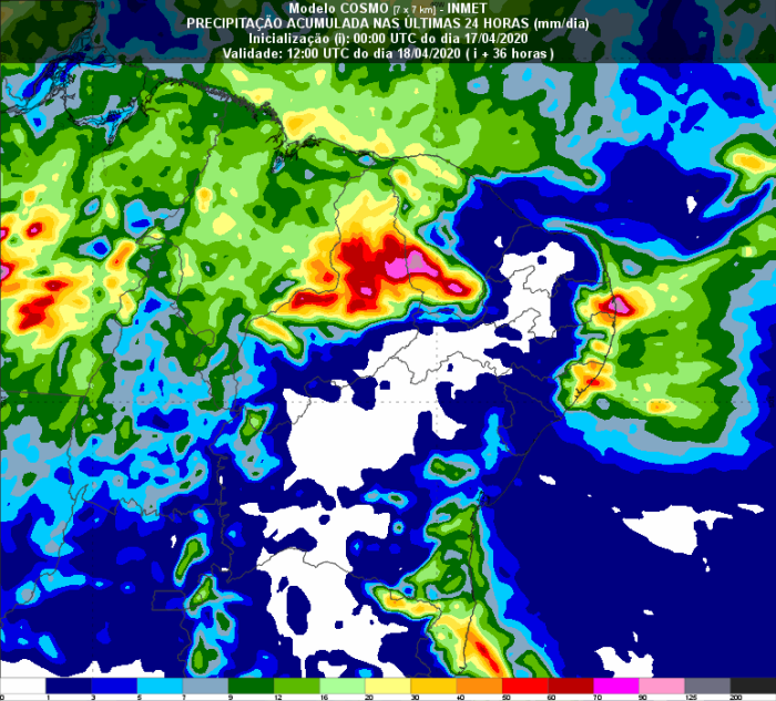 Matopiba 36 horas - Inmet 17/04