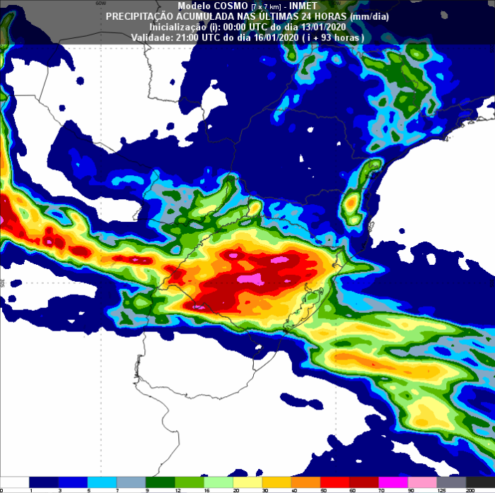 Sul 93 horas - Inmet